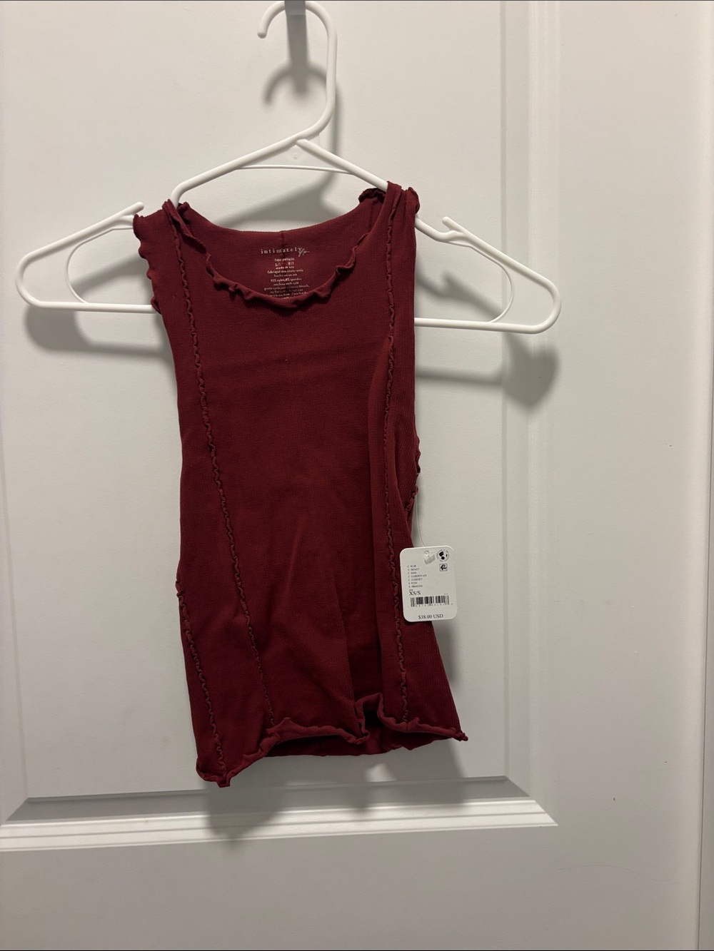 NWT Free People Intimately Cordovan Top XS
